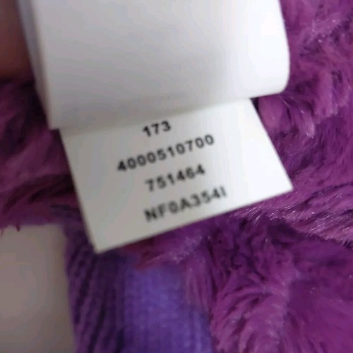 THE NORTH FACE Youth Scarf Purple Cable Knit Reversible Infinity Plush - Picture 5 of 7