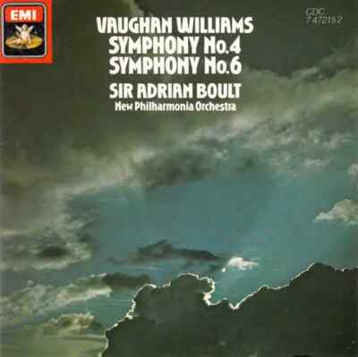 CD Vaughan Williams Symphony No.4 In F Minor - Symphony No.6 In E Minor* EMI