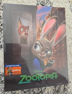 ZOOTOPIA 3D + 2D Blu-ray Steelbook BLUFANS SINGLE LENTICULAR Full