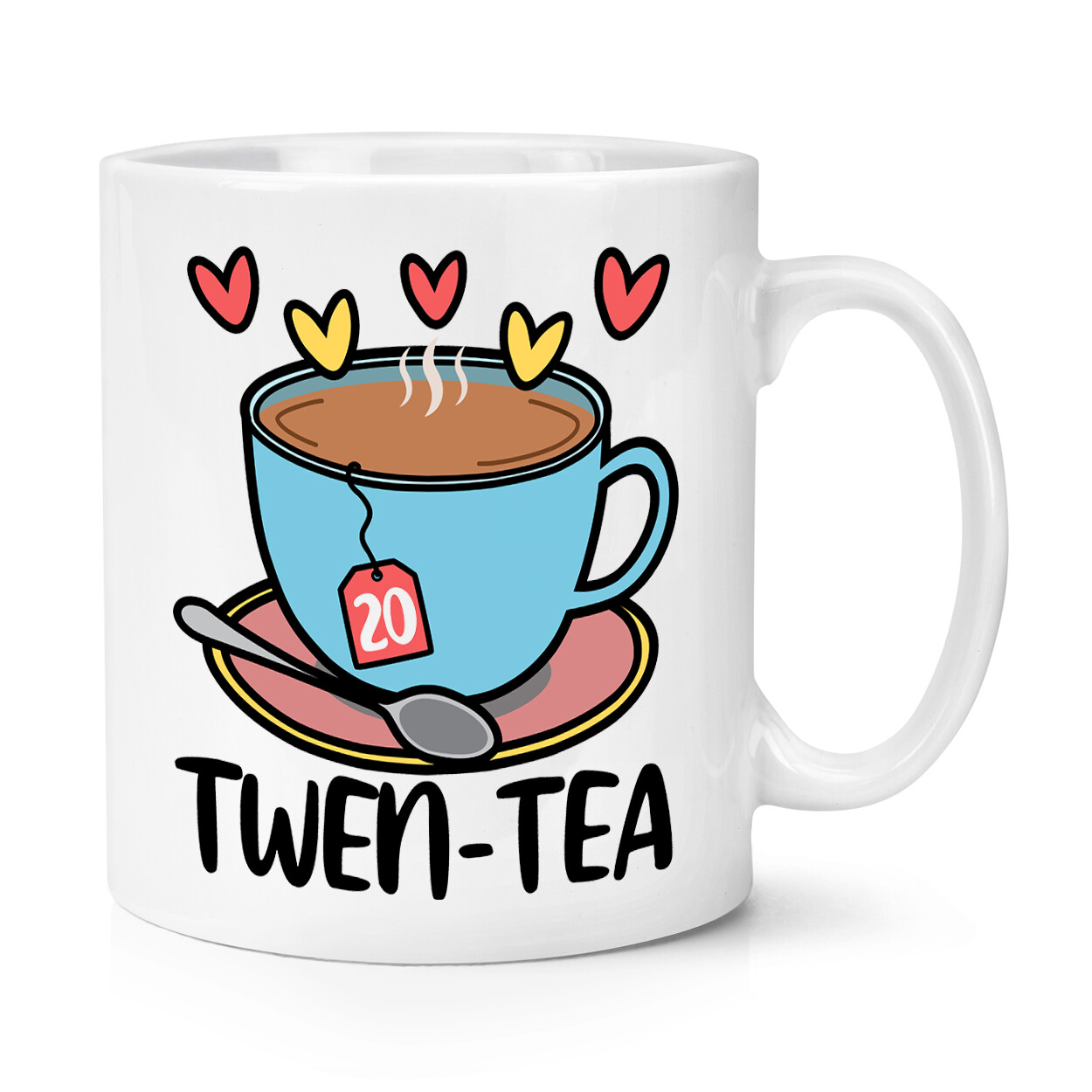 Twen-tea Twenty 10oz Mug Cup 20th Birthday Son Daughter Funny Brother Sister