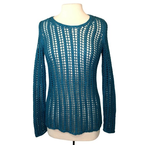 J. Jill Tunic Sweater XS Turquoise Blue 