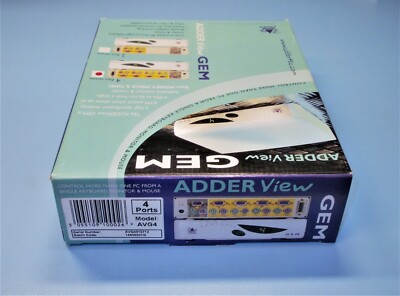 AVG4 ADDER View GEM ADDERView  KVM Switch für 4 Ports / Computer VGA PS/2