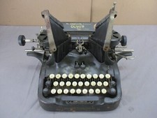 1913 Oliver No.9 The Printype BATWING Green Typewriter   SEE VIDEO Needs Work thumbnail
