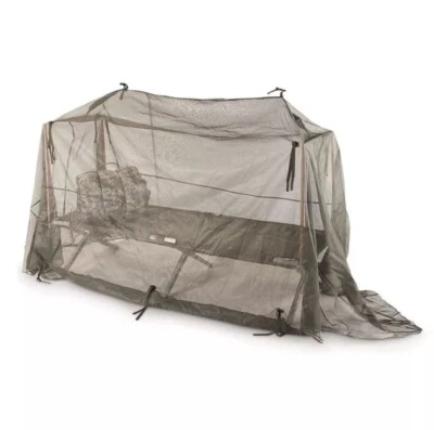 ARMY SURPLUS NEW MILITARY INSECT BAR MOSQUITO NET NETTING COT COVER GREEN TENT US ARMY ISSUE