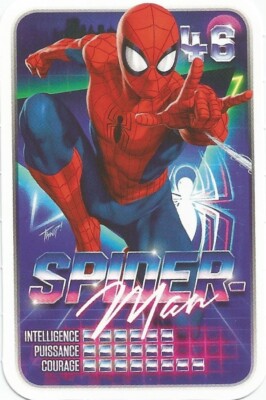 MARVEL SUPER HEROS LECLERC KARTE 2021 ENTHÜLLT DEINE MACHT SPIDER MAN NR. 46