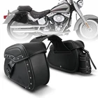 22L Motorcycle Saddlebags Travel Luggage For Harley Sportster Softail Dyna Honda