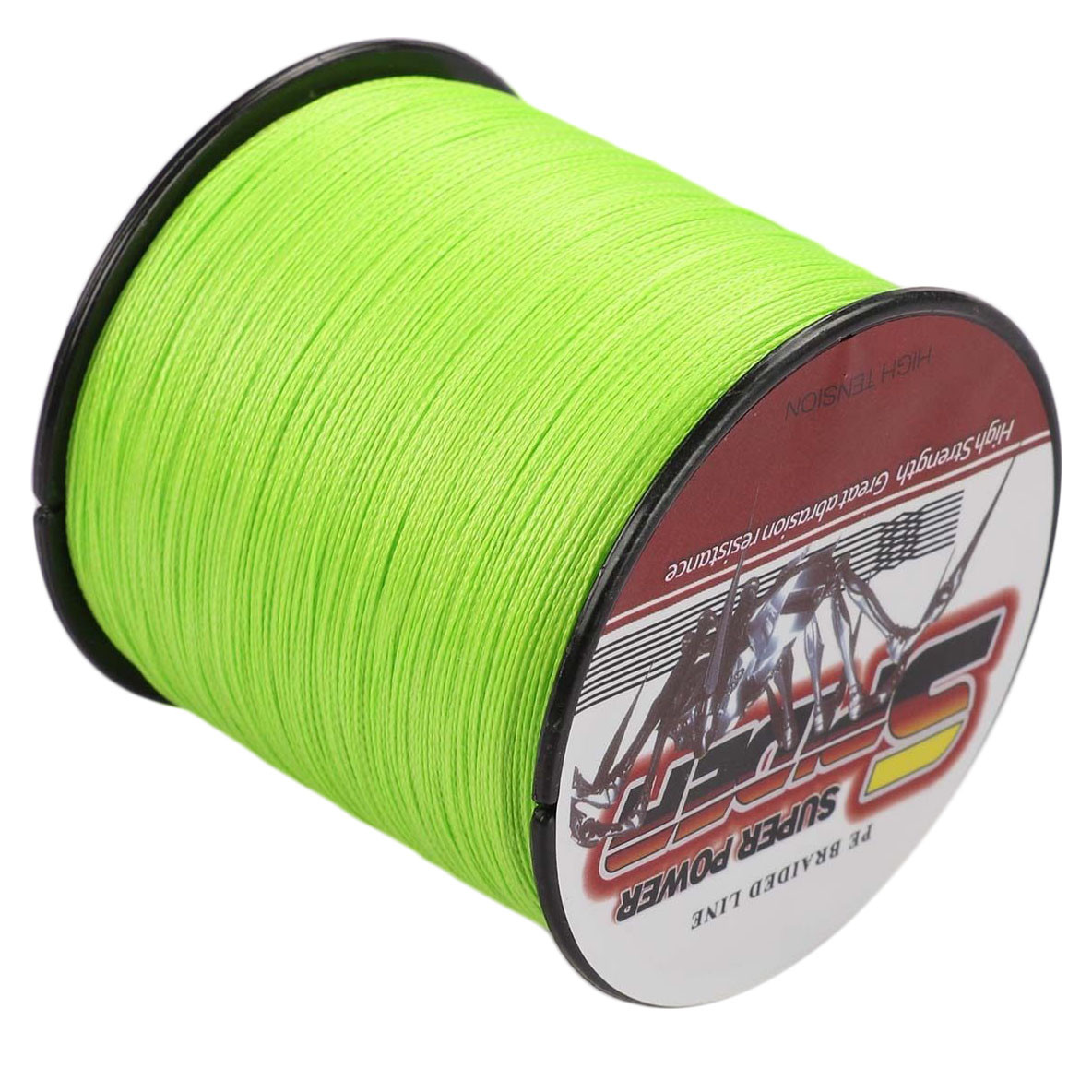 lime green braided fishing line Sufix 150 Yard 832 Advanced Superline Braid durability by reducing guide friction Spro Finesse Braid 8X Lime