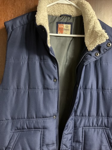Ruff Hewn Puffer Vest Navy Large - Picture 5 of 5