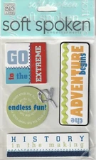MAMBI Soft Spoken 3D stickers Extreme ADVENTURE Theme 90517 Fast FREE Ship!