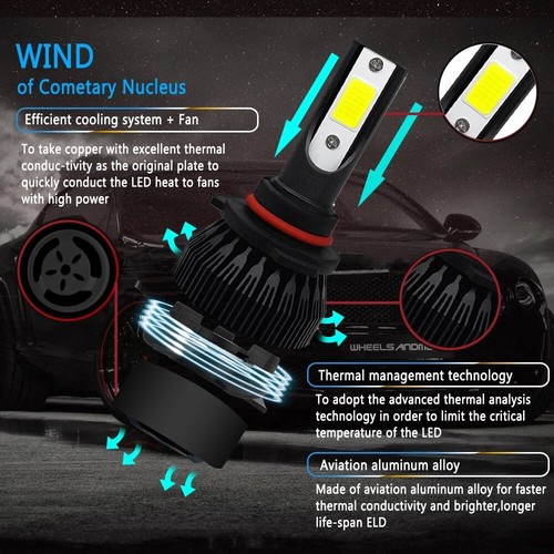 For Tahoe 2001 2002-2006 6x Combo 9005 9006 LED Headlight Hi Lo 880 Fog Light - Picture 4 of 12