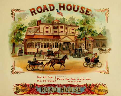 ROAD HOUSE CIGAR BOX ART Photo (z-188-J) - Picture 1 of 1