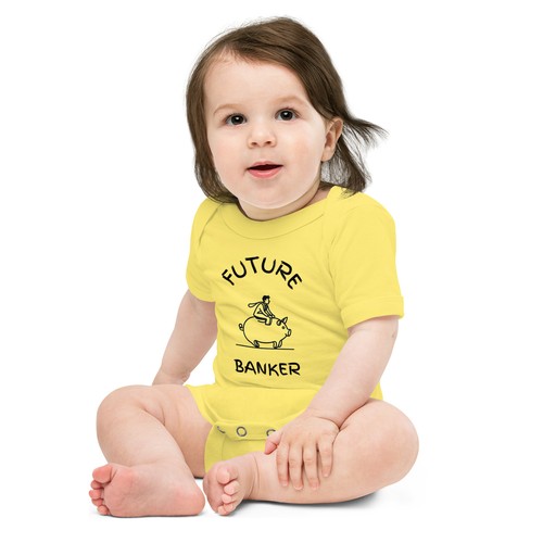 Future Banker - Baby short sleeve one piece - Picture 20 of 25