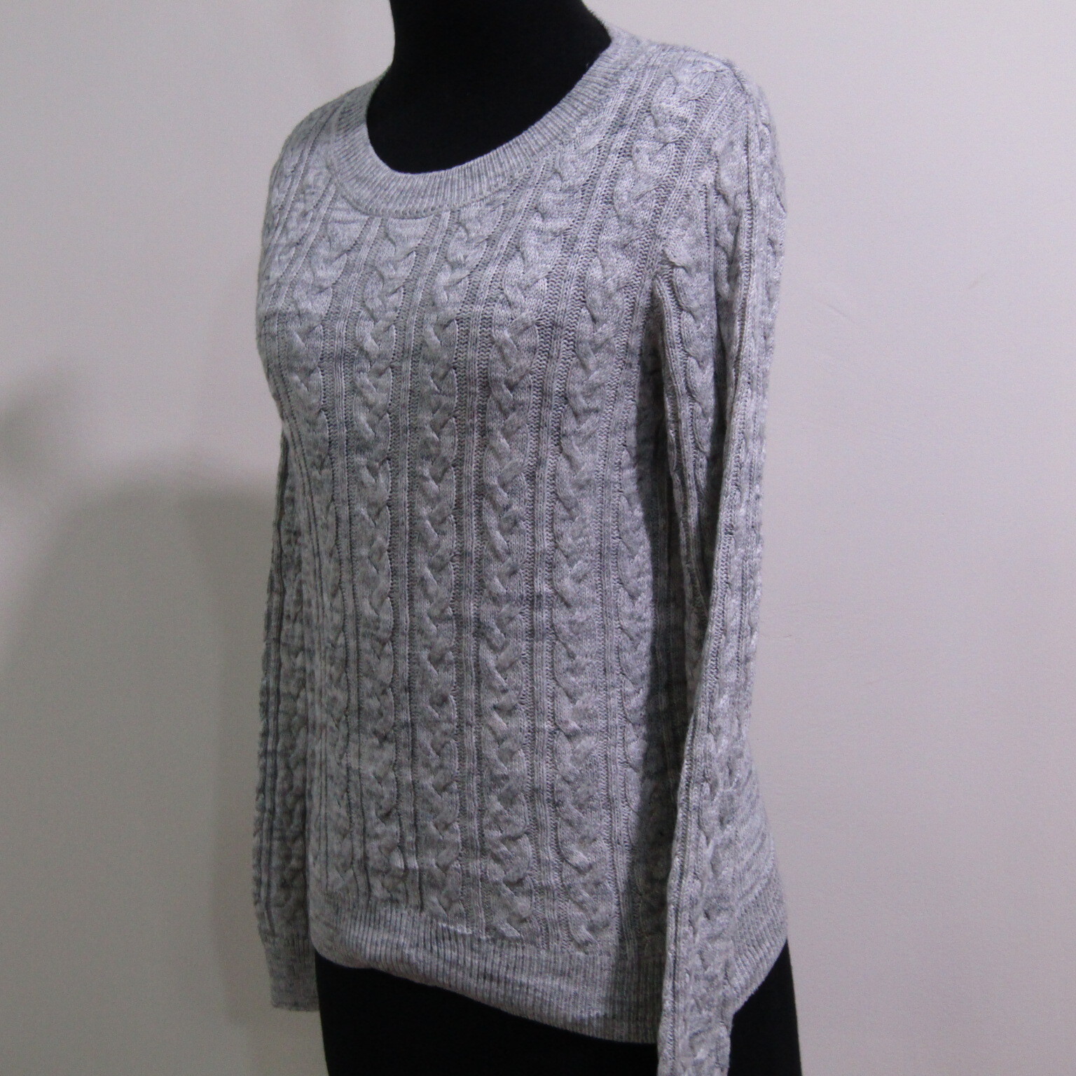 H&M Womens Wool Blend Grey Crew Neck Chest 32/34 UK Size 6 REF (Y01631) thumbnail 4