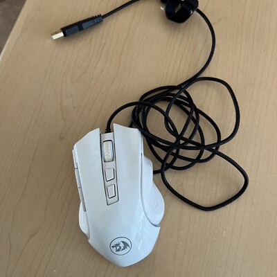 Redragon M602 Griffin RGB Wired Gaming Mouse RGB Backlit Ergonomic Mouse White