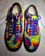Size 7.5M & 9W - VANS Old Skool Tie Dye Custom
