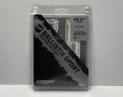 Ballistix Sport 8GB (2 X 4GB) DIMM (DDR4-2400) Memory RAM