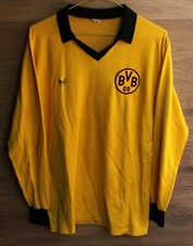 BORUSSIA DORTMUND 1979/1980 HOME MATCH #10 WORN SHIRT TRIKOT ERIMA GR. M ERWACHSENE