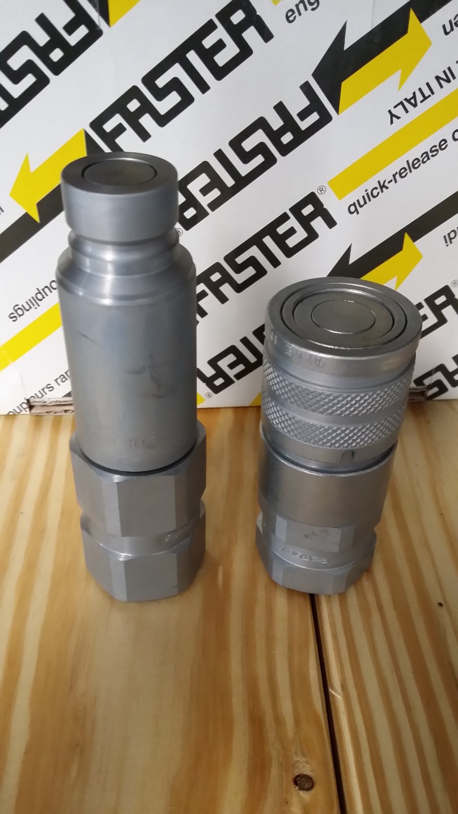 Faster Flat Face Hydraulic SkidSteer Quick Couplers eBay