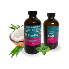 Coconut Oil Pulling Rinse Mouthwash - Natural Teeth Whitening- 8oz