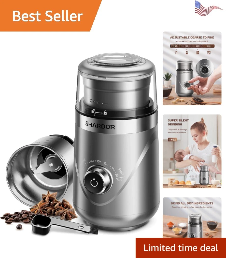 Powerful Electric Coffee Bean Herb Grinder, Electric Food