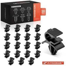 A-Premium 20Pcs 6mm Nylon Hood Latch Release Cable Retainer Clips for Dodge Jeep