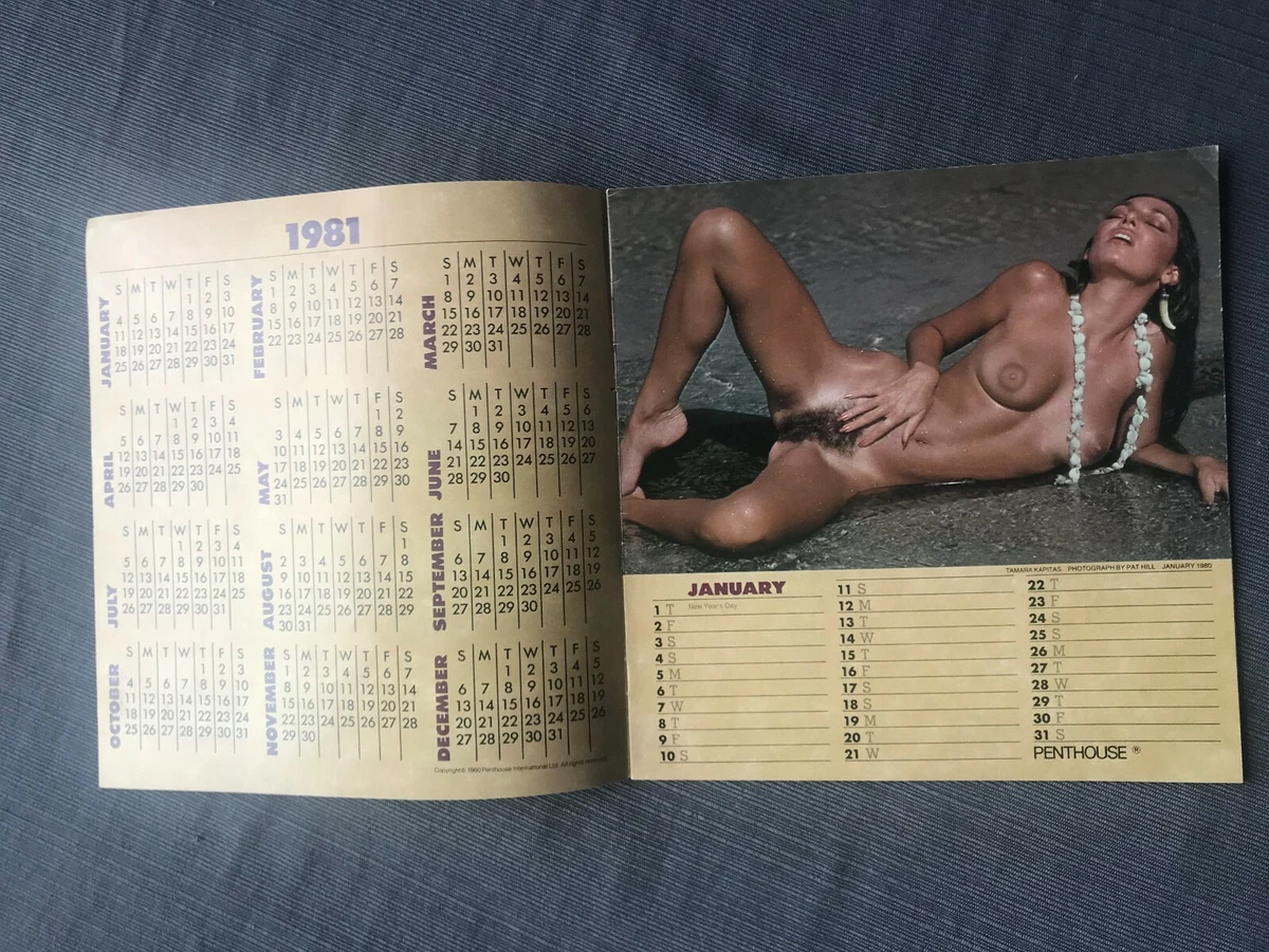 1981 Penthouse Desk Calendar With Full Nude Pictures | eBay