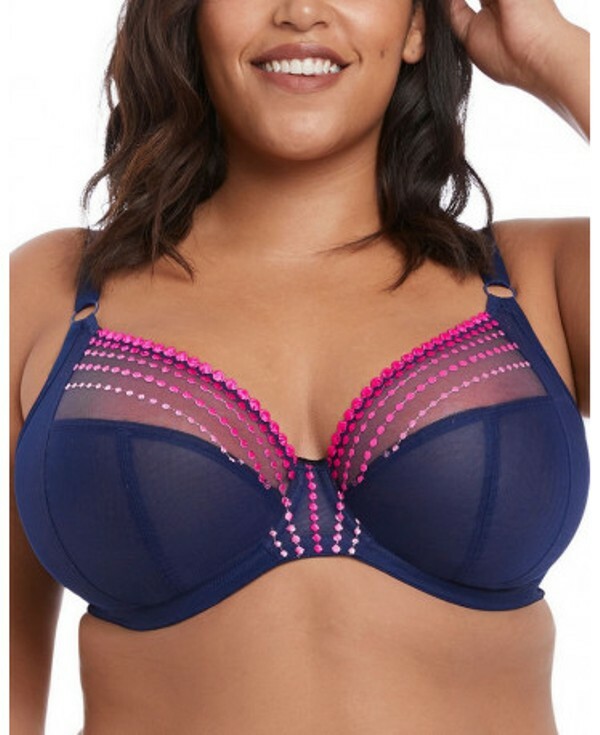 Soutien-gorge Elomi Matilda 95G Bleu - Modèle Plongeant - Neuf Avec étiquettes - Réf. EL8900NAY