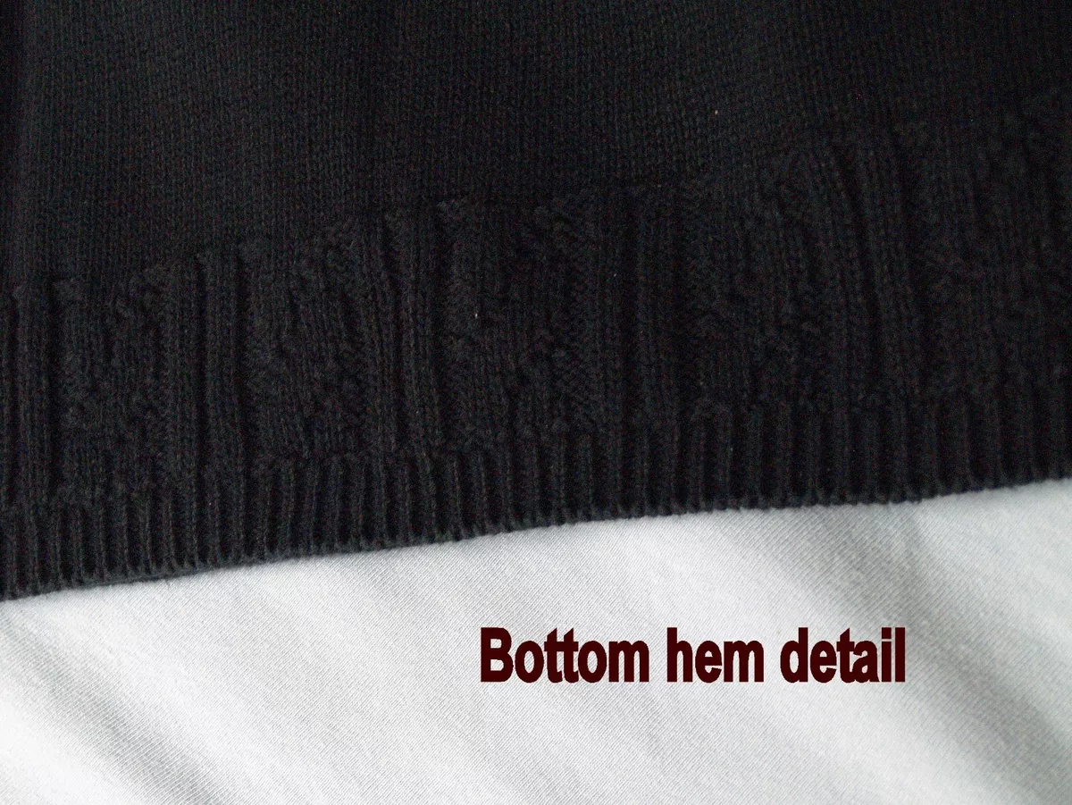 Soft 100 Cotton Short Sleeve Knit Sweater black round neck eBay