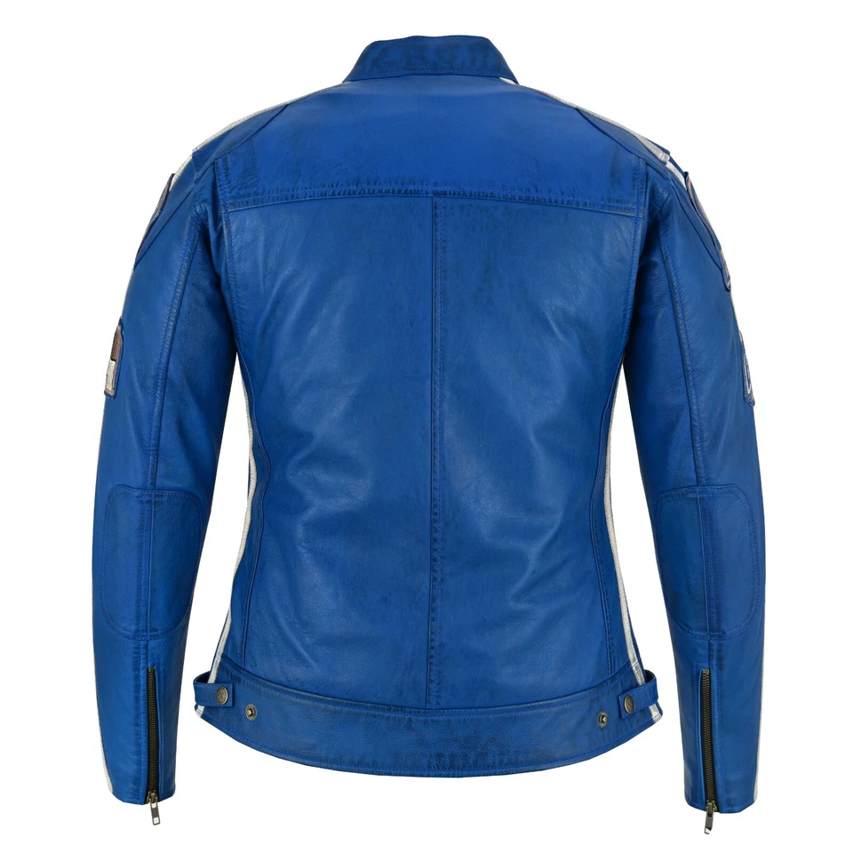 Chaqueta Para Mujer, Chaqueta Motorista, Chaqueta Custom, Rosa, Vintage, Rocker - Imagen 3 de 4