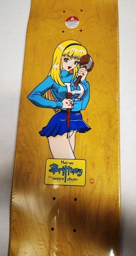 HOOK-UPS Brittney Vampire Slayer Skateboard Deck Sean Cliver in Shrink SOLD OUT - Picture 3 of 3