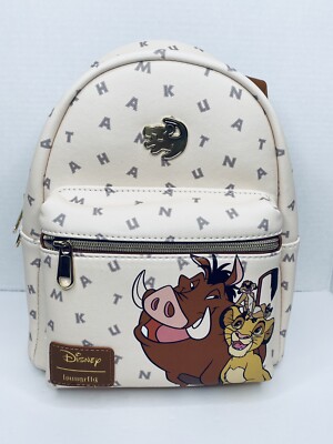 Loungefly Disney The Lion King Hakuna Matata Letters Backpack NWT