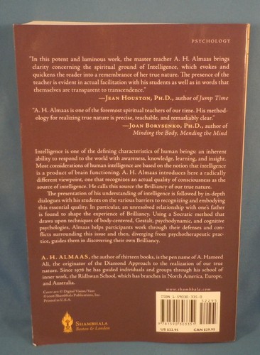 SOFTCOVER! - BRILLIANCY - The Essence of Intelligence by A.H. Almaas - Picture 2 of 2