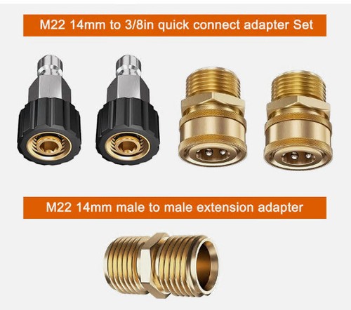 Manguera de extensión para lavadora de alta presión 20/25/50/100 pies 5800 PSI M22 manguera de extensión para lavadora eléctrica - Imagen 26 de 29