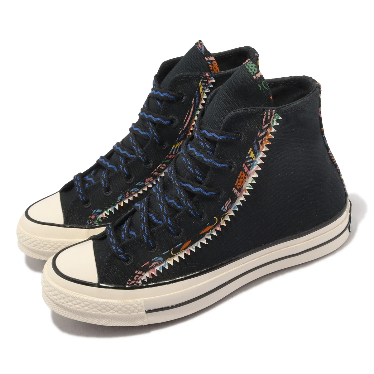 Converse Chuck 70 High Folk Style Black White Men Unisex Casual