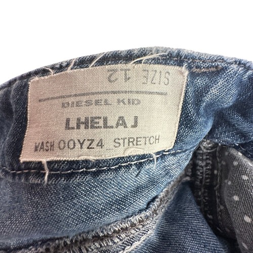 Diesel Jeans Girls 12 Lleha J Stretch Skinny Medium Wash (25x30) Distressed - Picture 12 of 18
