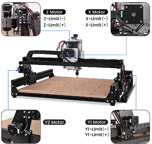 500W Spindle CNC Router Machine 4540 3 Axis DIY Milling Wood Metal Acrylic MDF - Picture 2 of 12