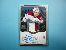 2013/14 UPPER DECK THE CUP PATCH AUTO HOCKEY CARD #158 LUCAS LESSIO ROOKIE /249