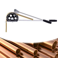 3/4" Tube Bender Manual 0~180° Copper Ratchet Type Pipe Bender Bending Tool 19mm