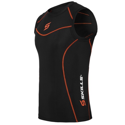Mens Compression Armour Base Layer Tops Running Sleeveless Sports Skin Shirt - Picture 23 of 55