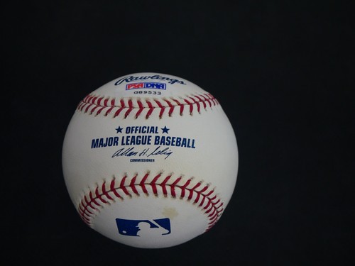 "BOB" ROBERT WILLIAM ANDREW FELLER - FULL NAME SIGNED OMLB BASEBALL - PSA COA - Picture 2 of 7