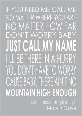 Ain T No Mountain High Enough Lyrics By Diana Ross Marvin Gaye Print Poster Ebay We can't show you this lyrics snippet right now. ebay