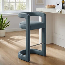 Winslow Bar Stool in Cadet Blue