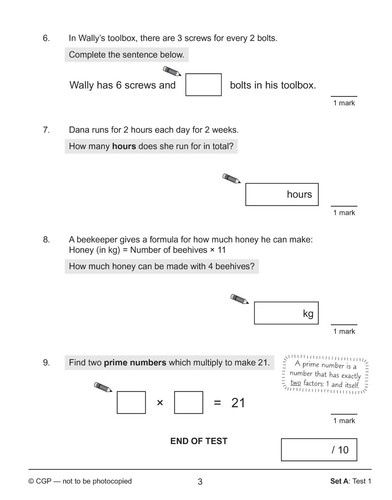 KS2 Year 6 Maths SAT Buster 10-Minute Test Foundation with Answer Ages 10-11 CGP - Picture 5 of 12