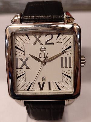 ELIZ QUARTZ WHITE DIAL ES6651G SWISS MEN'S FULL WORKING CONDITION VINTAGE WATCH