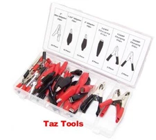 60 pcs Alligator Clip Assortment Test Lead Electrical Battery Terminal Connector