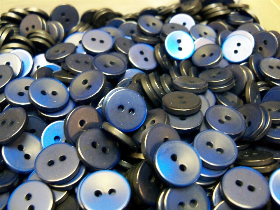 12MM 15MM BUTTON Lot Columbia Blue Yale Royal Navy Blue 8000+ buttons - Image 3 of 4