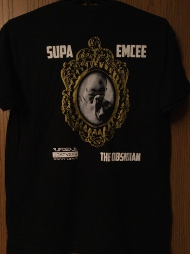 The Obsidian - “Supa Emcee” - Black Shirt - L