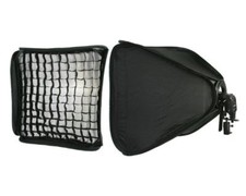 24" Photography Portable Speedlite Off camera Flash Portrait Softbox wiith Grid