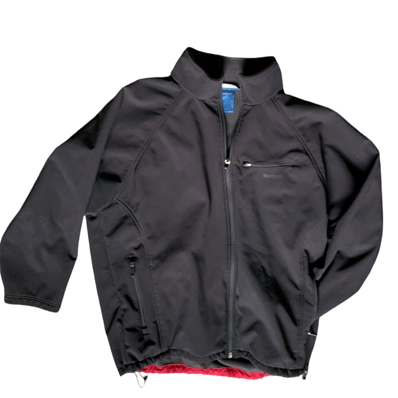 ReebokBlack Full Zip Jacket Toggle Waist Zip Pock… - image 2
