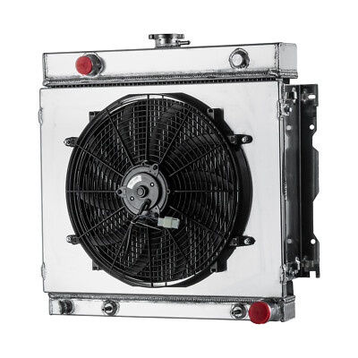 2Row Radiator+Shroud Fan Fit 1970-79 Dodge D/W D100 D150 200 250 5.2L/5.9L Truck